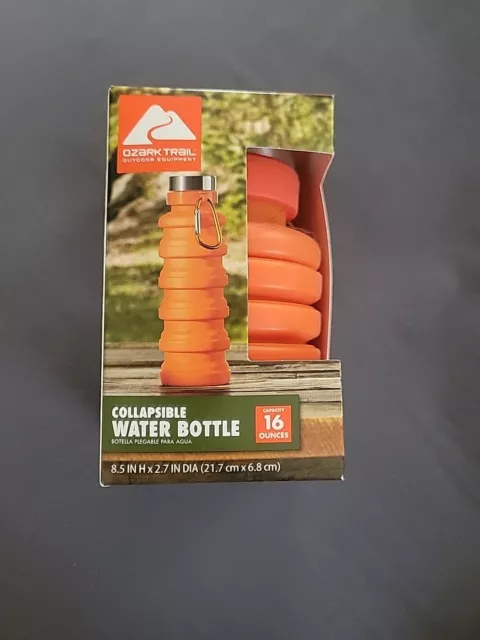 OZARK TRAIL CAMPING 16 ounce Collapsible Water Bottle NEW $3.00 - PicClick