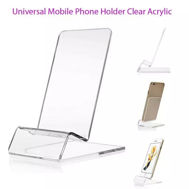 Heavy Duty Phone, Tablet Acrylic Display Stand Perspex Retail Cookbook Holder