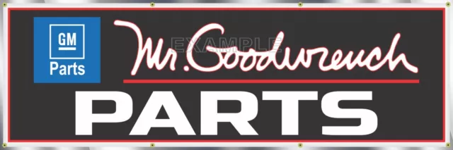 Mr Goodwrench Parts Gm Dealer Sign Remake Large Banner Garage Art Size Options