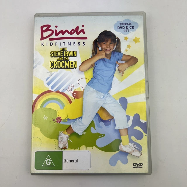 BINDI KID FITNESS With Steve Irwin And The Crocmen - DVD + CD (VGC