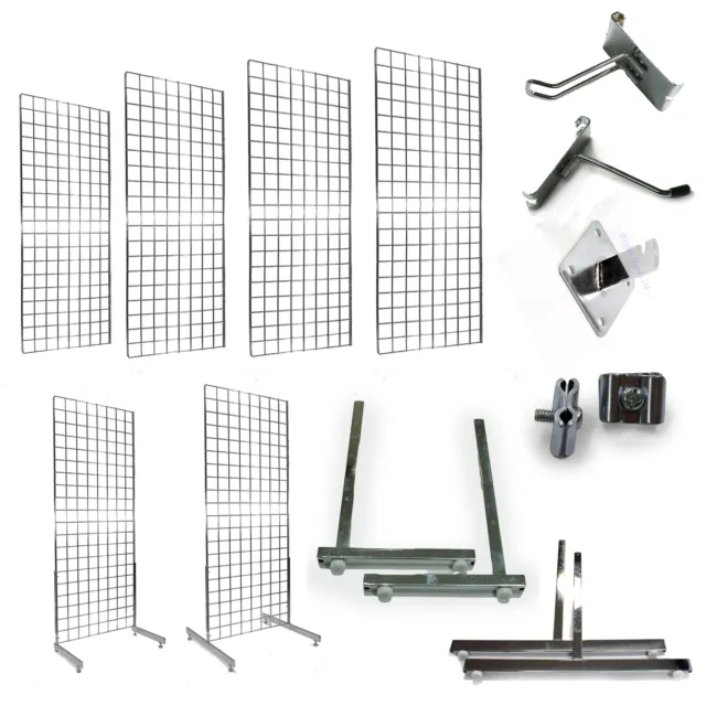 Grid Mesh Grid Wall Grid Panel Accessories - Retail Display Shop Fittings (E3ML)