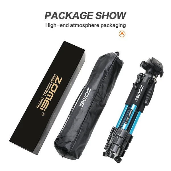 USZOMEI Q111 55" Professional Aluminum Alloy Camera Tripod for DSLR Canon Nikon