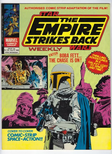 Star Wars: The Empire Strikes Back # 129 Marvel UK Comic 1st Boba Fett Cover