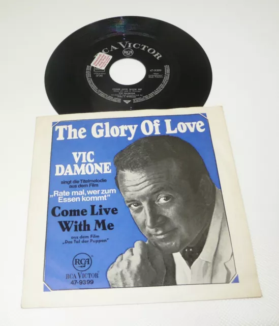 VIC DAMONE "The Glory Of Love" unplayed RCA Promo 60s SOUNDTRACK 45 ost 1967