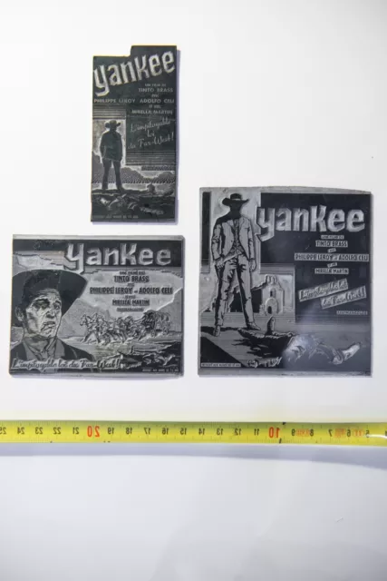 YANKEE - Plaques d'imprimerie publicitaire TINTO BRASS, MIRELLA MARTIN, WESTERN 2