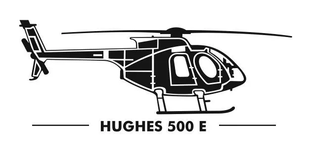 MD-Helicopters Hughes 500 E Aufkleber