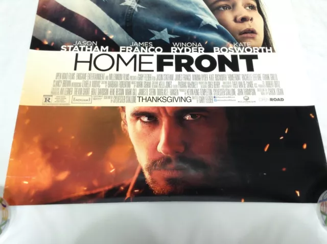 Homefront Movie Poster Original Theater Double Sided 27x40 inches Statham Ryder 3