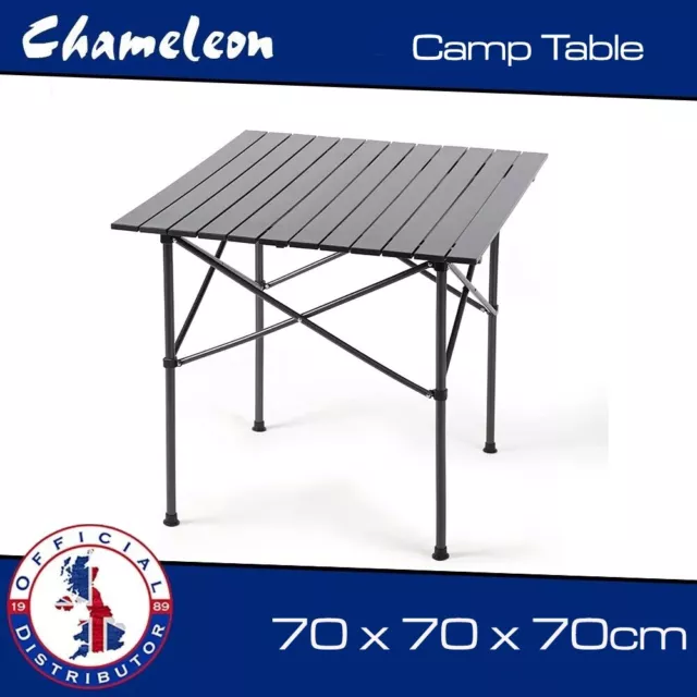 Folding Camping Table Large Picnic Festival Fishing Portable Outdoor 70X70CM