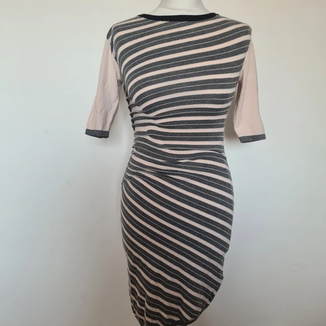 ted baker metropolis stripe knit skater dress