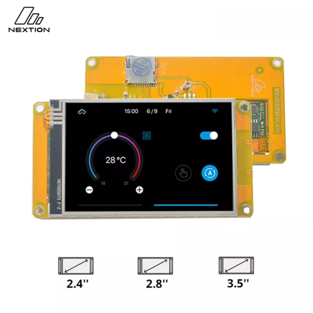 Nextion 2.4″- 3.5″ LCD HMI Touch Display Resistive touchscreen without enclosure