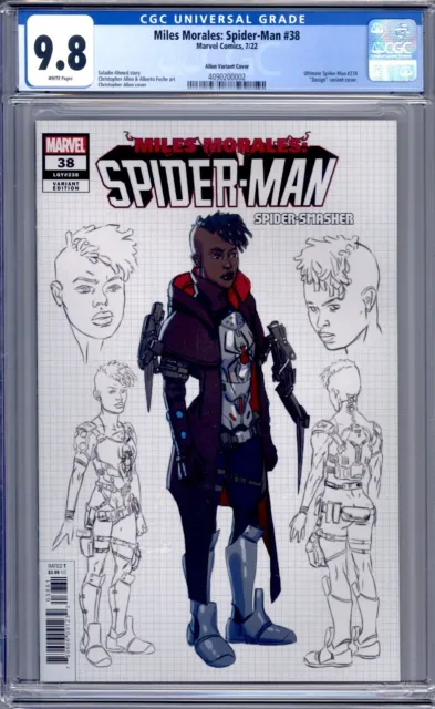 Miles Morales: Spider-Man #38 1:10 Design Variant Marvel Comics CGC 9.8