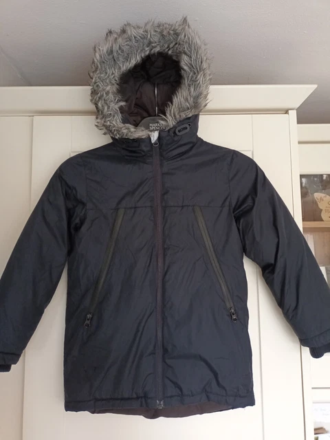 NÄCHSTE - Jungen im Alter von 6 Jahren warm dick gepolstert Kapuze Herbst Winter marineblau Parka Mantel
