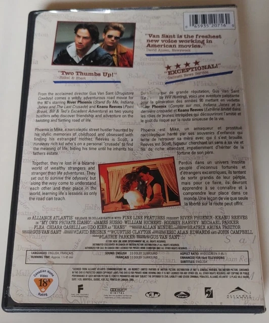 MY OWN PRIVATE Idaho (DVD) River Phoenix Keanu Reeves Gus Van Sant ...