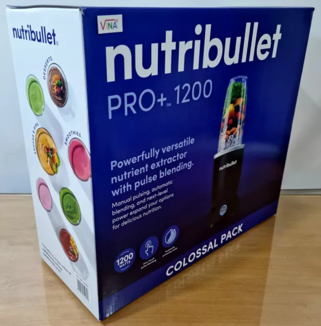 NUTRIBULLET PRO+ 1200W Blender Mixer 12 piece Set Powerful Latest Model  $229.00 - PicClick AU