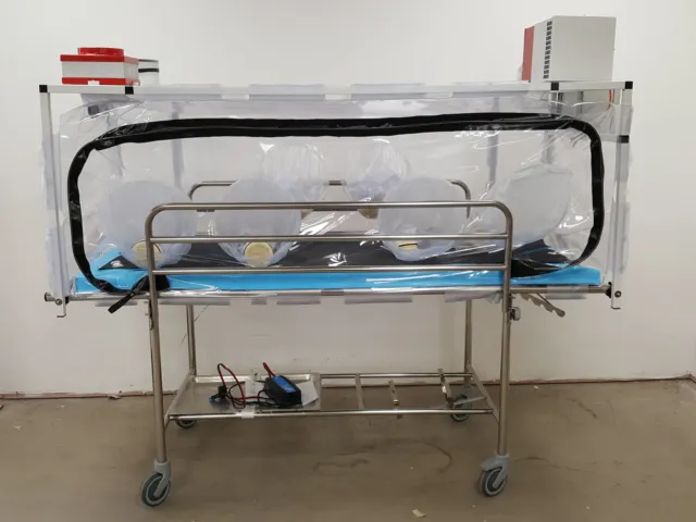 InmoClinc Stretcher Isolation Chamber Bed with PCS Patient Infant Transfer Lab
