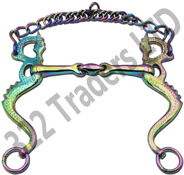 Mors De Cheval AK à Anneau D – Double Articulation Avec Joint Cuivre, En Fer Doux, Tailles 4.75 à 5.75 Pouces
