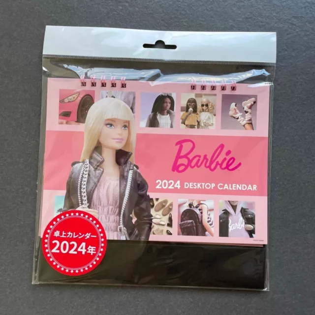 BARBIE DESKTOP CALENDAR 2024 Japan Fashion Doll 21 x 19 cm 81/4 x 71/
