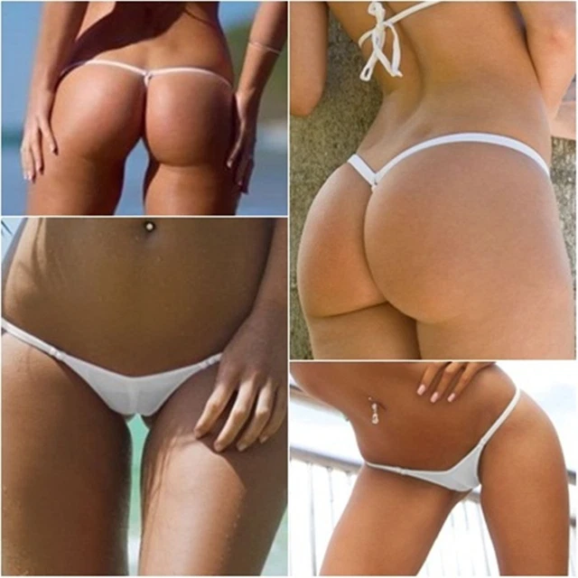 BELLA SEXY CAMELTOE Bikini Bottom Swimwear Bikini Y String (White) 7.00 -  PicClick UK