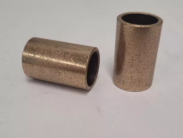 Bushing Bronze 1/2 ID x 5/8 OD x 1" L  oilite brass sleeve bearing (2)