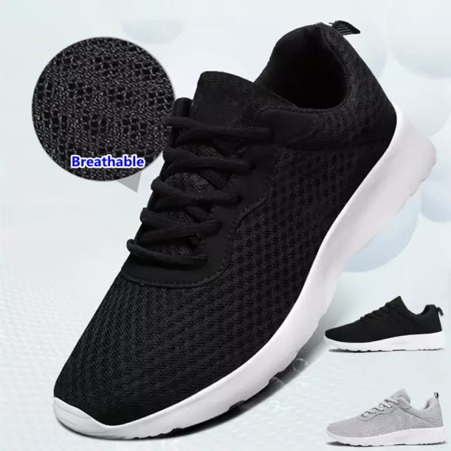 Breathable Mens Athletic Casual Sneakers Sports Running Tennis Shoes Walking Gym