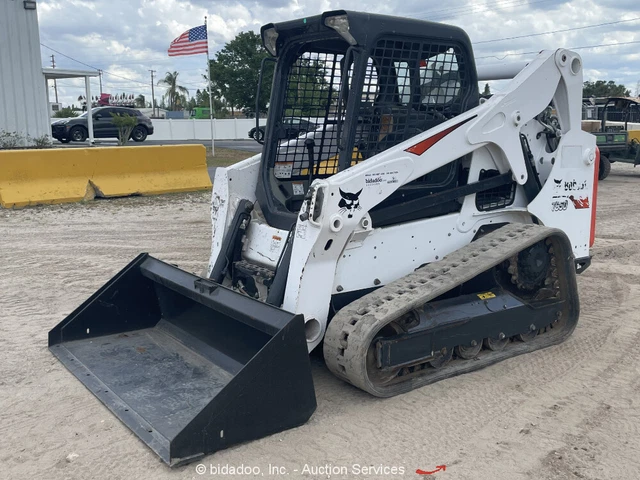 2018 Bobcat T650 Skid Steer Track Crawler Loader Hyd Q/C Aux Hyd bidadoo