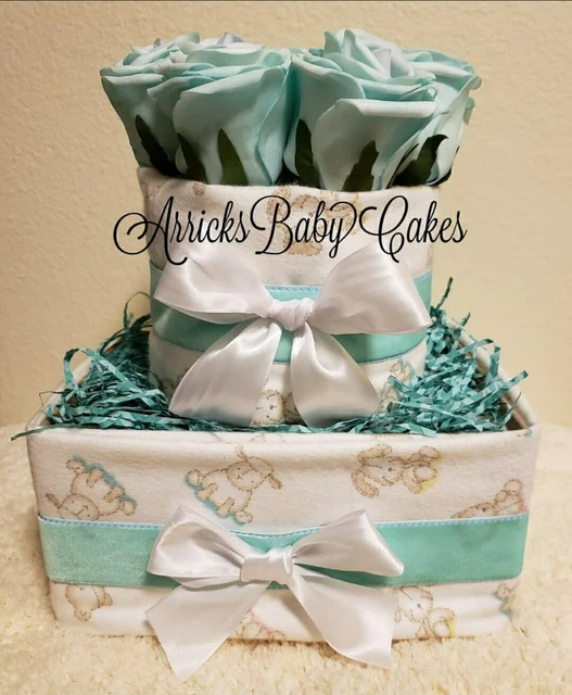Diaper Cake~Cuddly Things~Baby Shower Gift~Gender Neutral Cakes~Plush~Unisex🐻