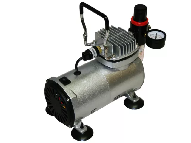 Mini Compressore Airbrush Modello As18-2 Silenzioso Per Aerografo 0 - 4 Bar