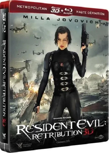 3d + blu ray résident evil rétribution steelbook