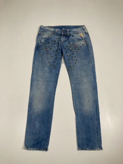 REPLAY SCHMALE PASSFORM Jeans - W28 L28 - blau - toller Zustand - Damen