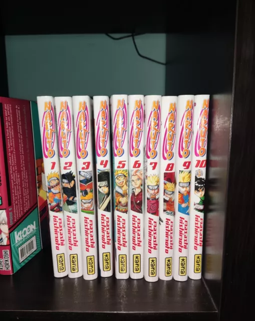 Lot Des 10 Premiers Mangas Naruto version Française