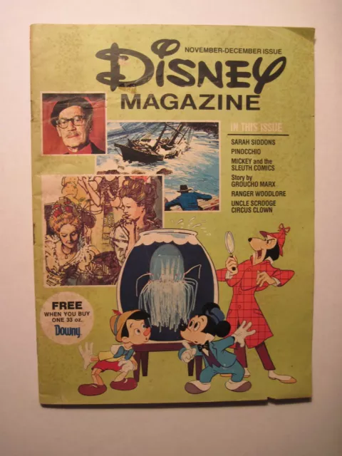 Walt Disney Magazine Nov.-Dec. 1976. Groucho Marx! Uncle Scrooge In The Circus!