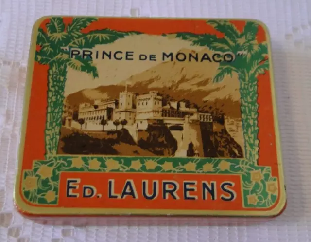 Prince Monaco Ed Laurens 20 Cigarette Empty Box