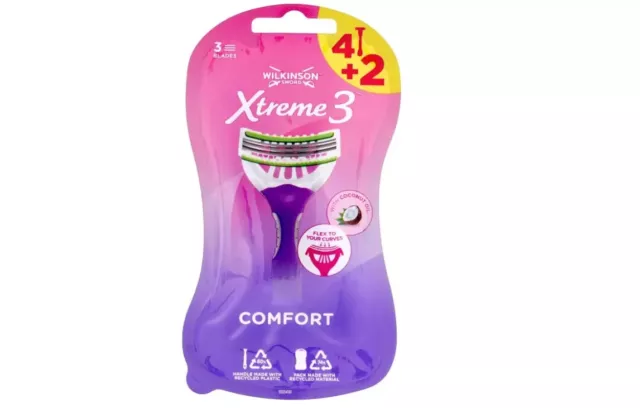 Wilkinson Sword Xtreme 3 Beauty Disposable Razor for Women 4 + 2 Free…