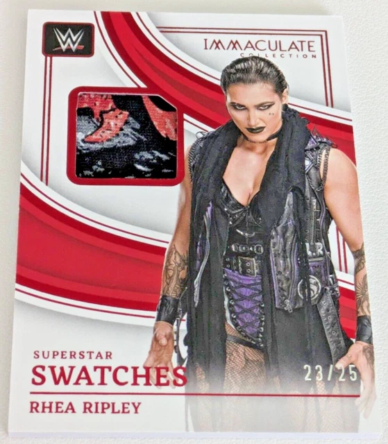 The Inmaculate One Rhea RHEA RIPLEY 2023 Immaculate WWE Superstar Swatches Memorabilia Red /25 ...