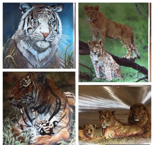 Dufex Foiled Art Print Lions Tigers