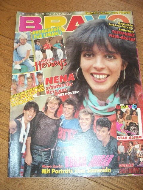 Bravo 23/84 Nena Rock Steady Kajas Spider Murphy Formel1 Depeche Mode Duran Nick
