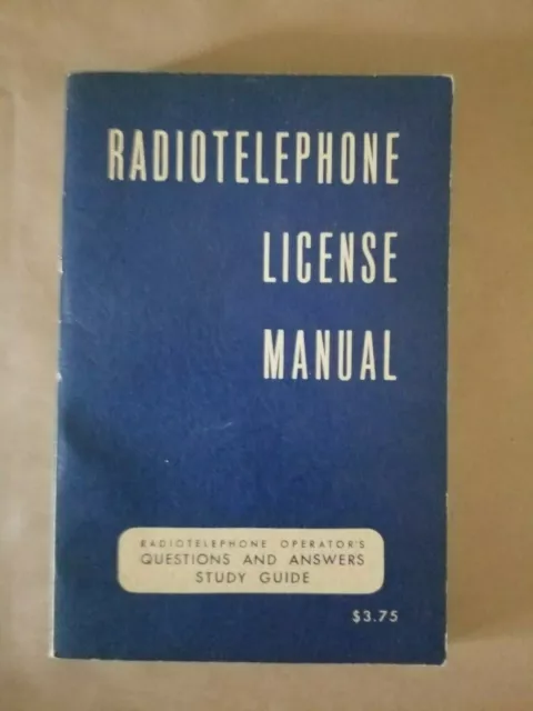 RadioTelephone License Manual by Woodrow Smith 1952 Paperback
