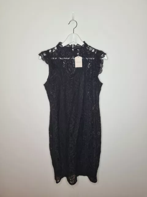 Oasis BNWT Black Lace Dress Size Medium 12 14 New RRP £45