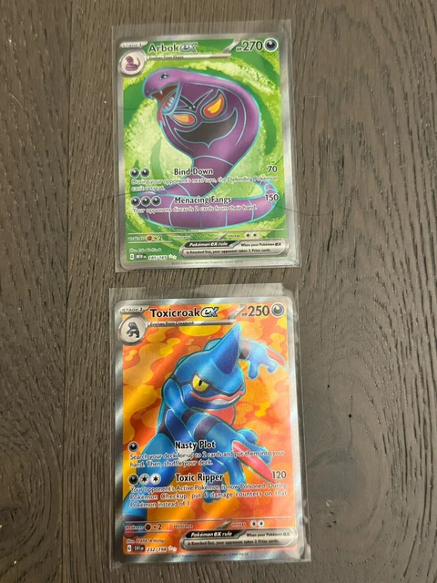 ARBOK EX 185/165 FULL ART Scarlet & Violet 151 Pokemon Card NM
