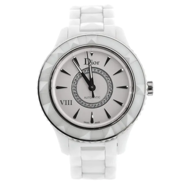 Christian Dior VIII Automatic Watch Ceramic and Stainless Steel with Diamond Dia