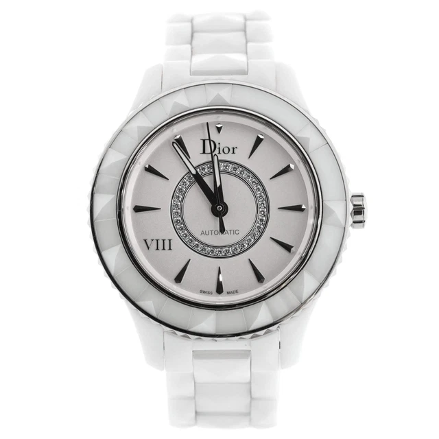 Christian Dior VIII Automatic Watch Ceramic and Stainless Steel with Diamond Dia