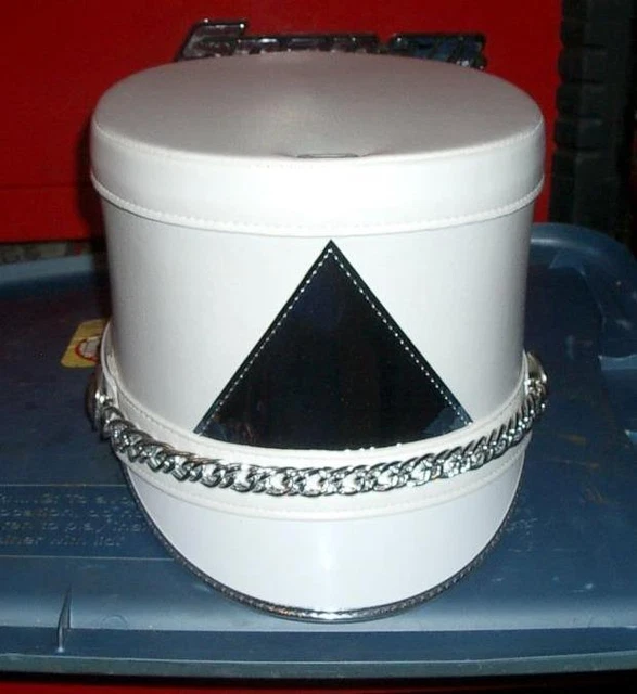 Fruhauf Uniforms White Marching Band Shakos Helmet 7 3/8