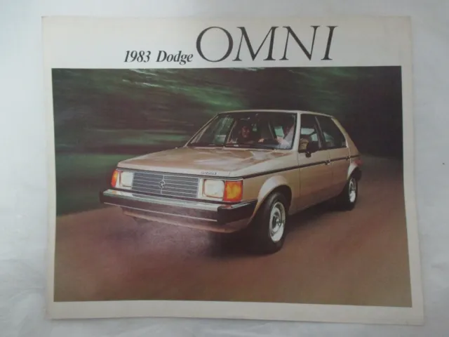 Mopar NOS 1983 Dodge Omni Canadian Factory Sales Brochure DOC-83-E