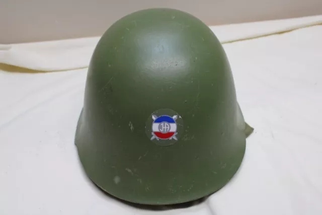 Yugoslavian War Serbian M59 Steel Helmet Covered Red Star Military Army JNA W5
