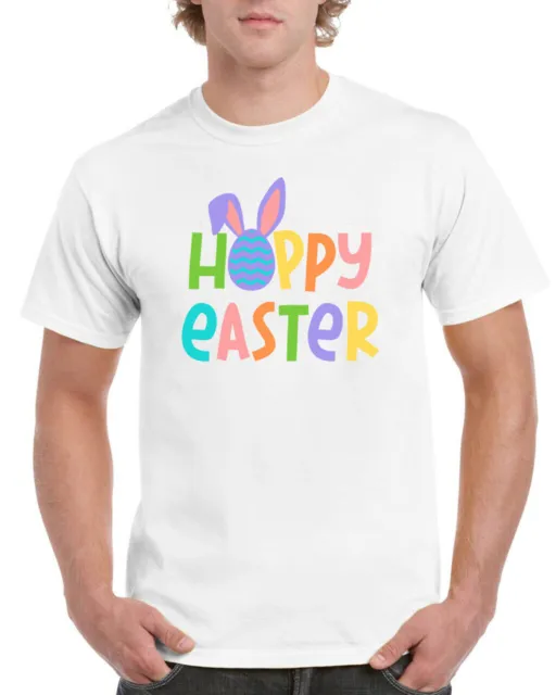 Maglietta Happy Hoppy Easter Funny Bunny Egg Holiday Fun Novità Bambini Ragazzi Ragazze