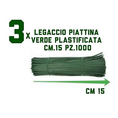 Maniver Piattina PVC con anima in ferro confezione da 25 cm x 1.000 pezzi 