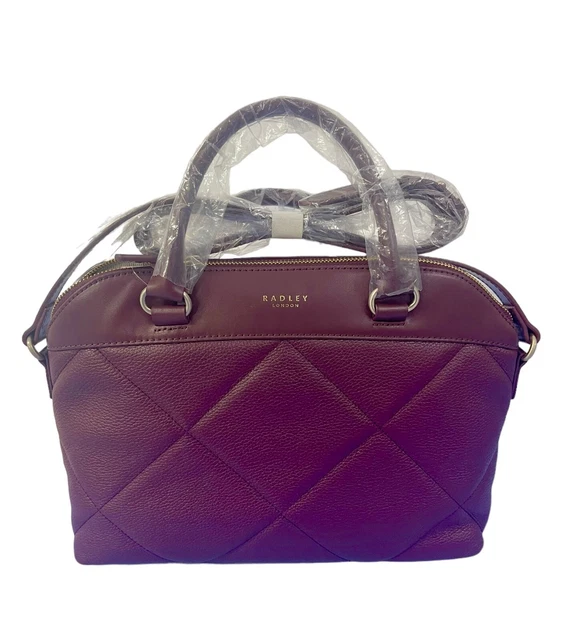 RADLEY FENCHURCH STREET Quilted Leather Pink Shoulder Bag RRP 219