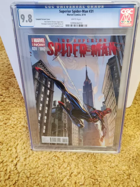 Superior Spider-man #31 Variant Newstand Cover CGC 9.8 JSC J Scott Campbell