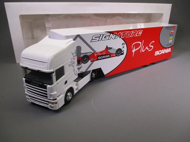 Eligor Scania Série 4 Topline Signature Plus 1/43 – Miniature De Collection Rouge Et Blanche
