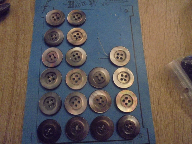 Lot Cartons Boutons Anciens – Carte D'origine Numéro 2, Mercerie Vintage
